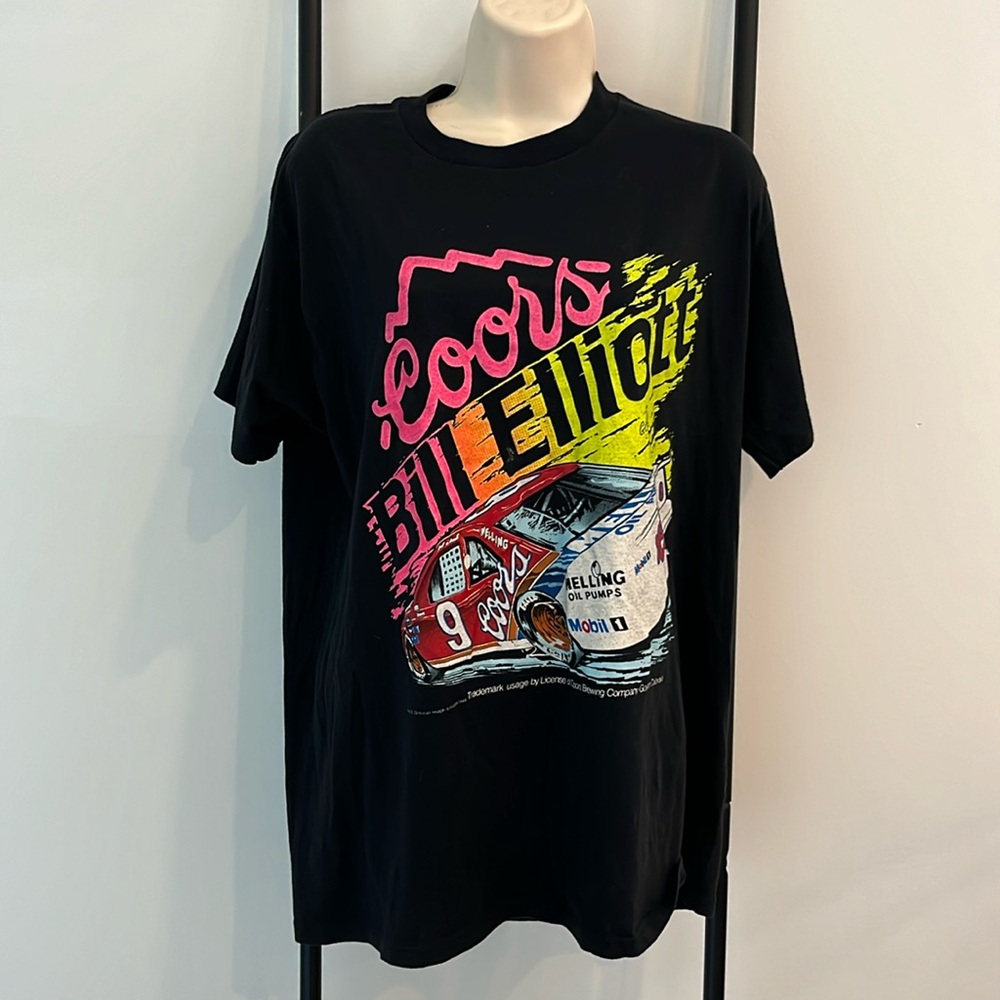 Vintage 90s Spring Ford Classic T-shirt Neon Racing Bill Elliott  Men Size XL